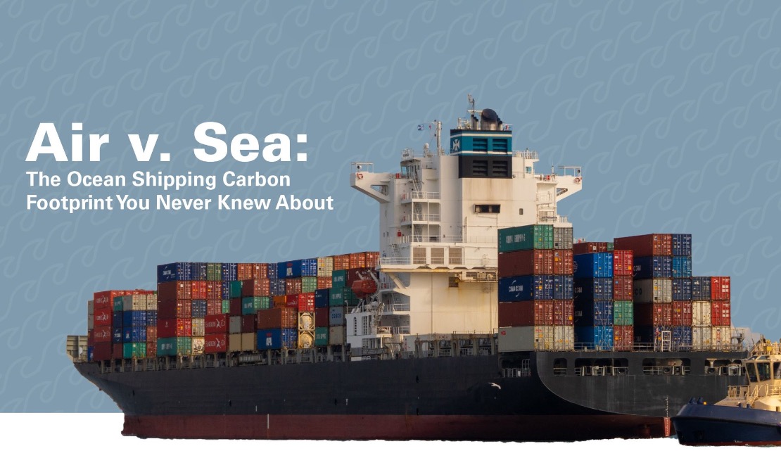 The Ocean Shipping Carbon Footprint you never know about graphic. 
