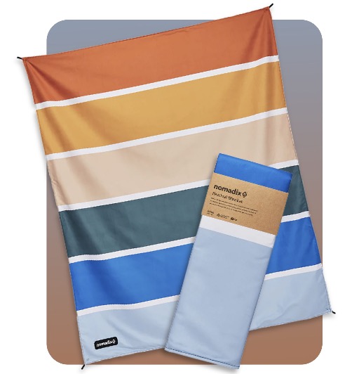 Nomadix's Blanket with a colorful rainbow style