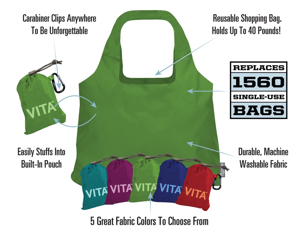 Vita Polyester Shoulder Tote Features