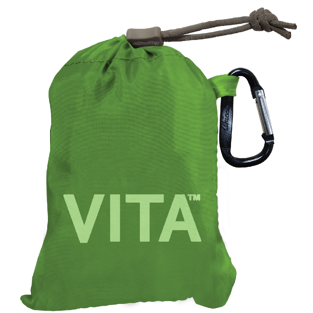 Pale Green Vita Polyester Shoulder Tote Pouch